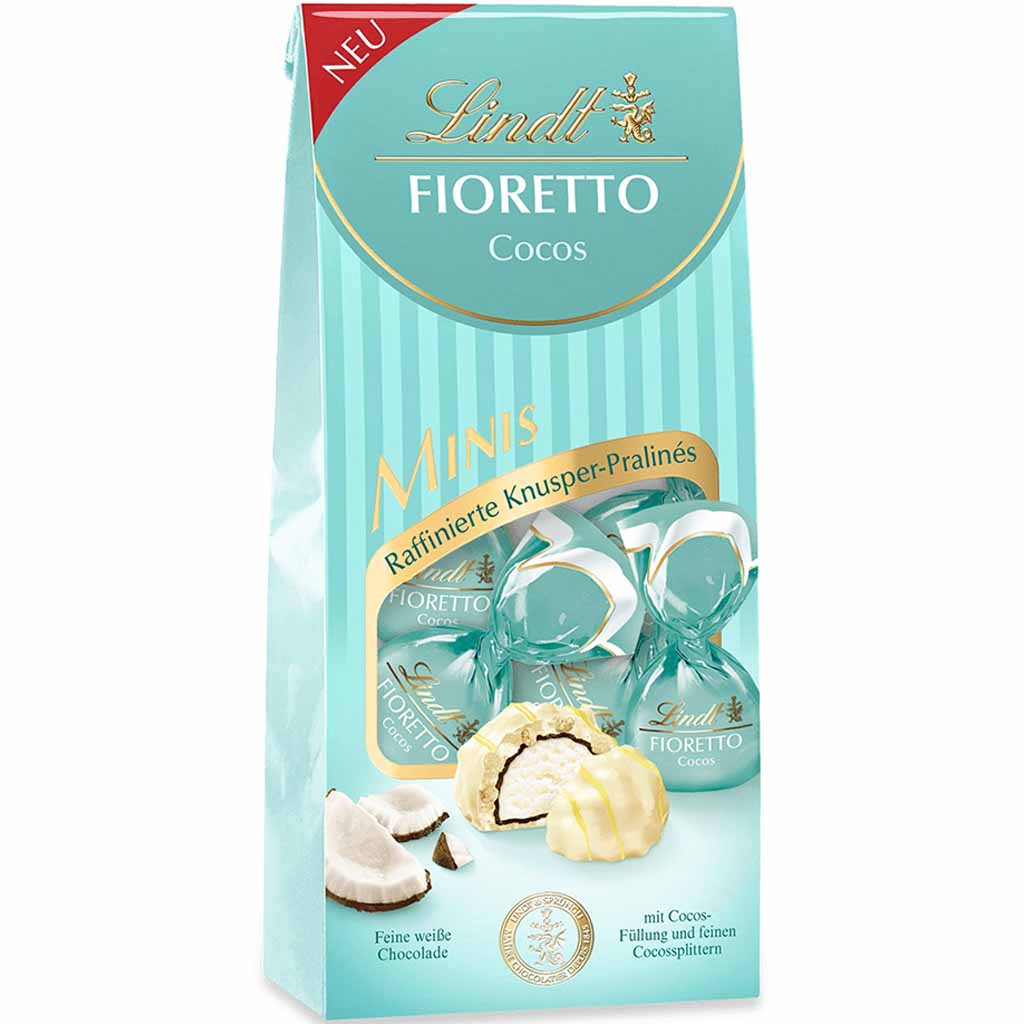 Lindt Fioretto Minis Cocos 115g MHD:30.12.24