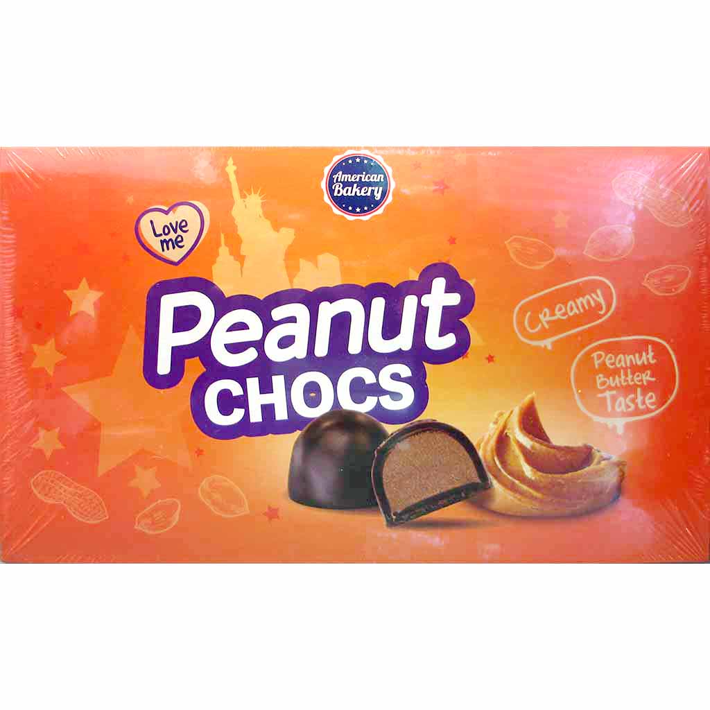 American Bakery Pralines Peanut Chocs 115g