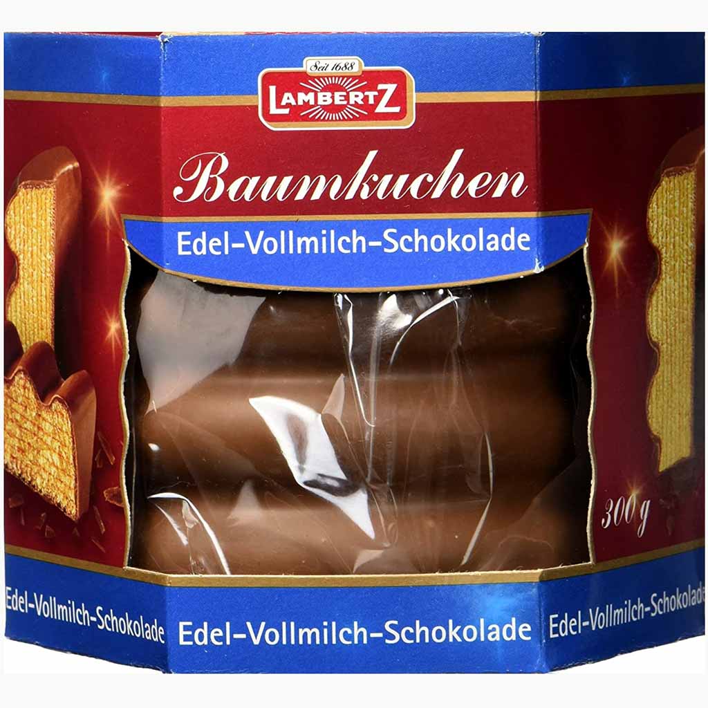 Lambertz Baumkuchen Edel Vollmilch Schokolade 300g MHD:30.7.24