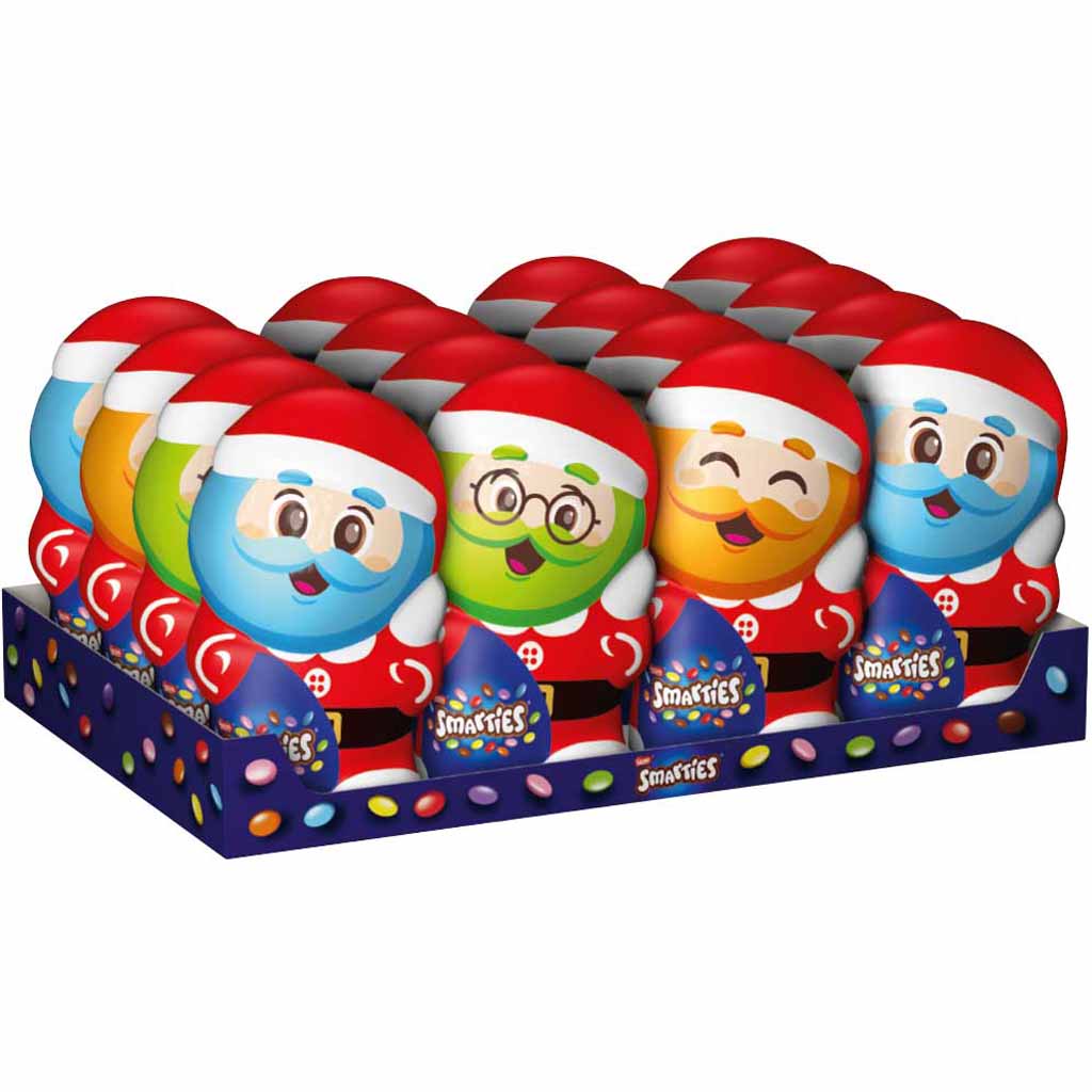 16x Smarties Weihnachtsmann mit Schokolinsen á 85g=1360g MHD:30.5.25