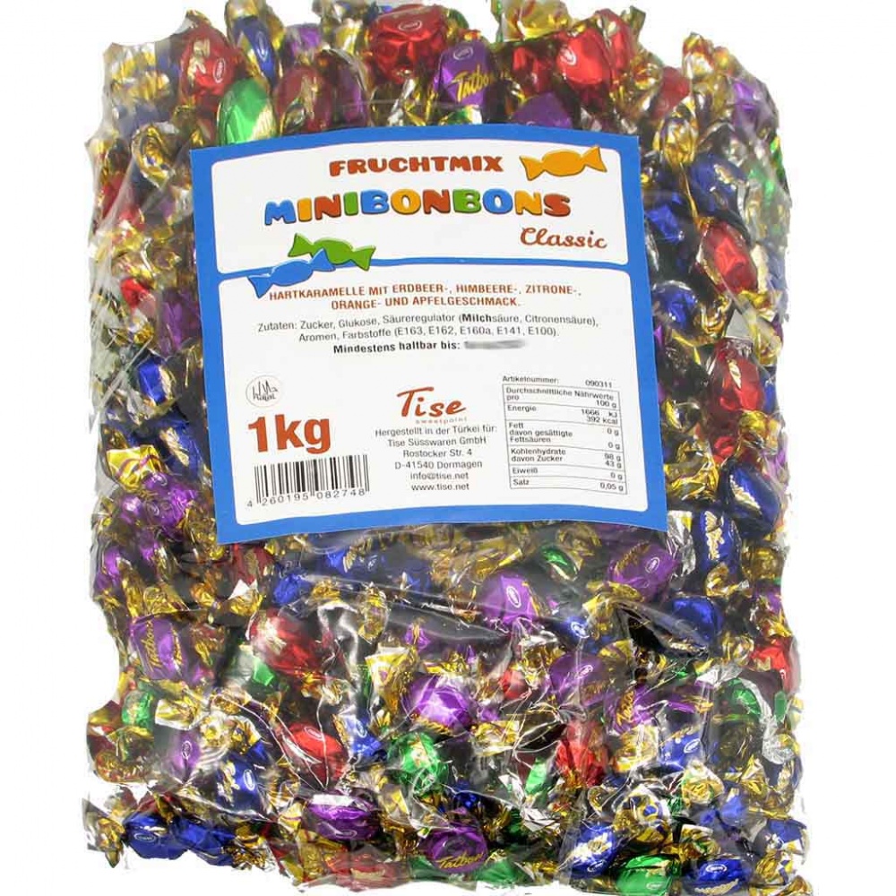 1kg Mini Bonbons Fruchtmix Classic MHD:23.11.25