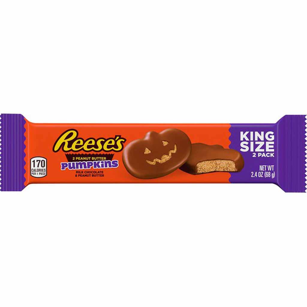 24x Reeses 2 Peanut Butter Pumpkins Erdnussbutter Snack á 68g=1632g MHD:30.4.21