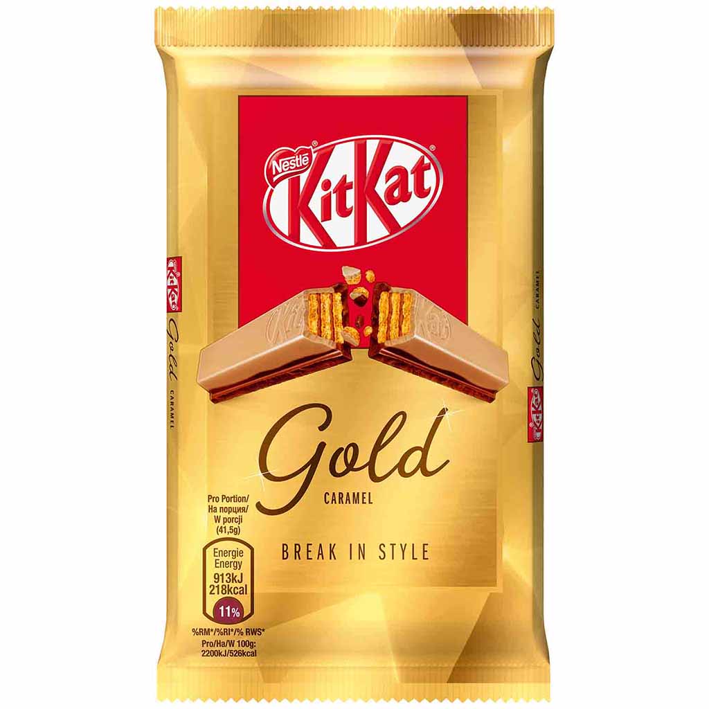 KitKat Gold Caramel 27x 41,5g=1120,5g MHD:30.12.21