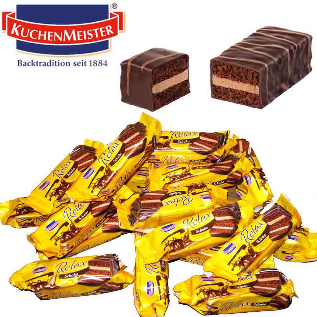 20x Kuchenmeister Kuchenriegel Relax Schoko 2-te Sortierung á 32g=640g MHD:20.9.23