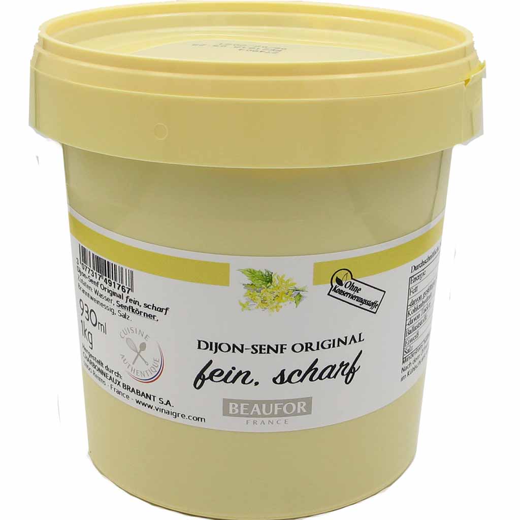 Beaufor Dijon Senf Original fein scharf 1kg MHD:2/06