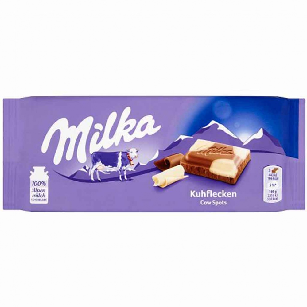 500g MILKA Kuhflecken Schokoladentafel (5x100g) MHD:7.7.21