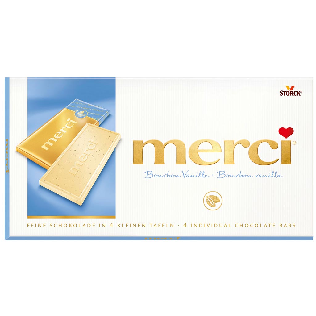 Merci feine Schokolade Bourbon Vanille 100g MHD:1.10.20