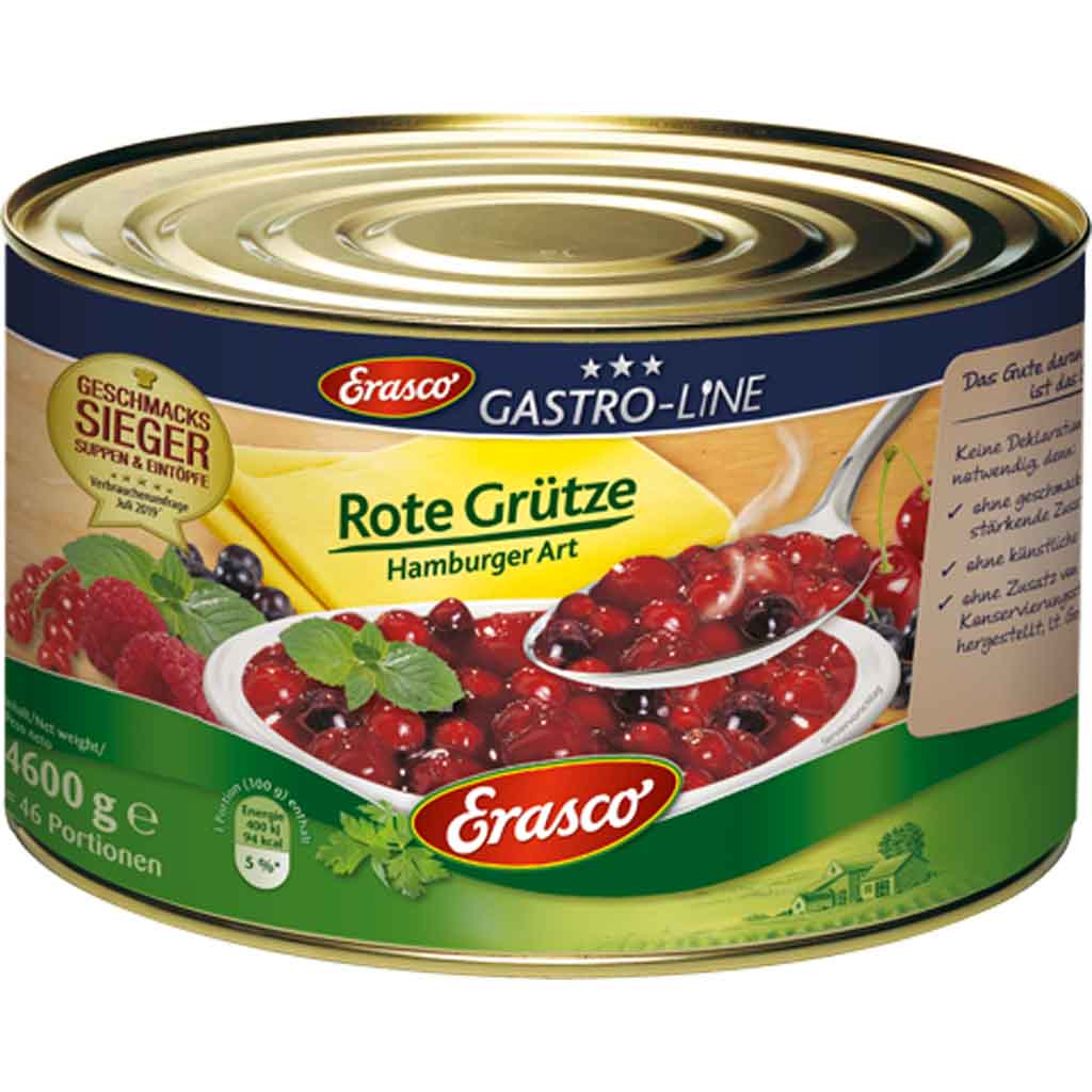 Erasco Gastro-Line rote Grütze Hamburger Art 4600g MHD:30.12.23