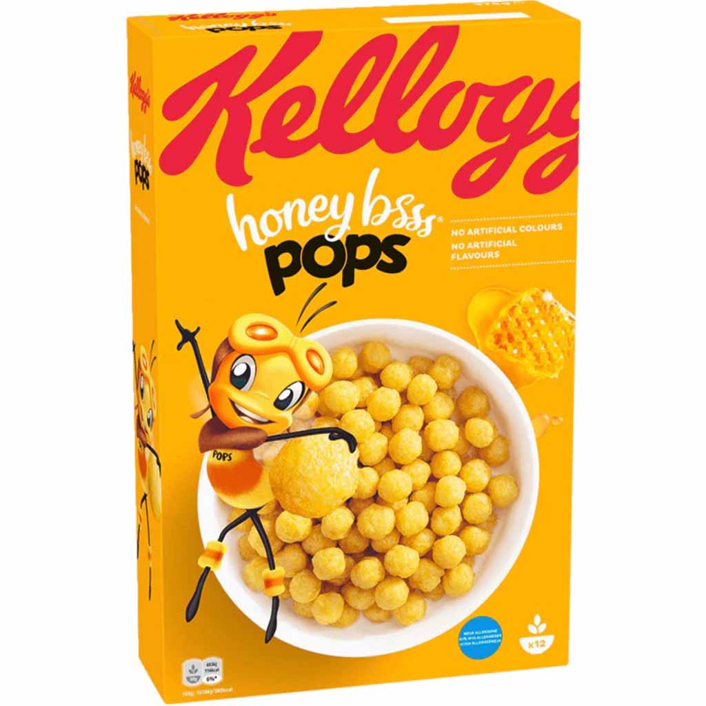 Kelloggs Honey Bsss Pops 375g