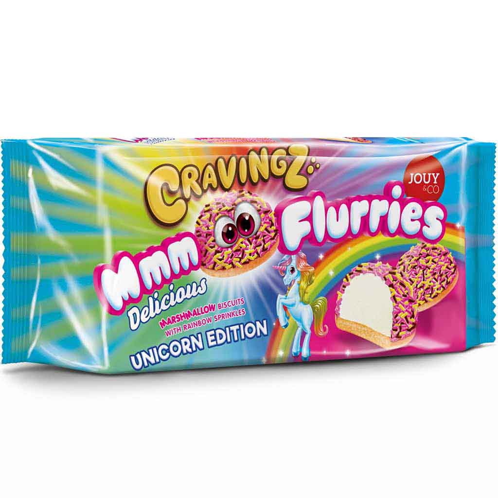 Cravingz Mmm Flurries Unicorn Edition Marshmallow Kekse 120g MHD:17.12.25