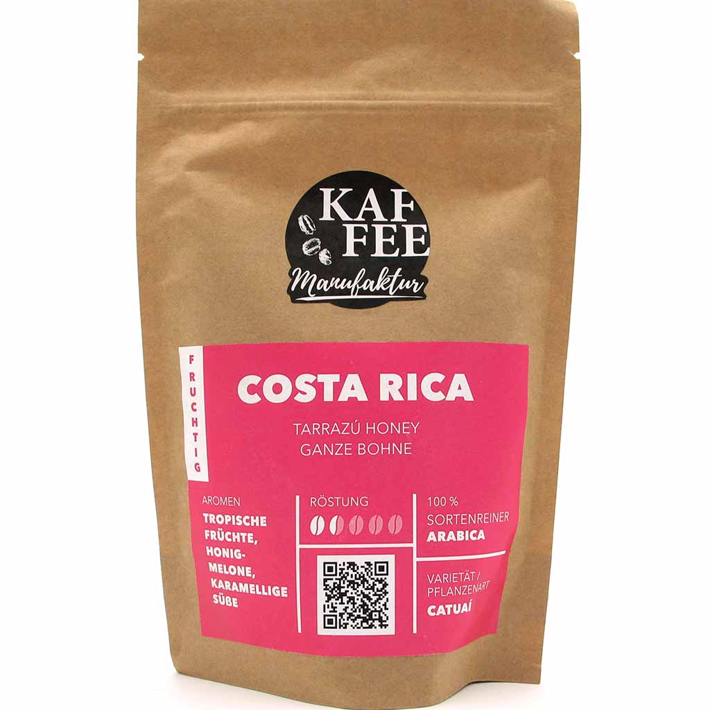 Azul Kaffee Manufaktur Costa Rica Tarrazu Honey ganze Bohne 250g MHD:1.9.23