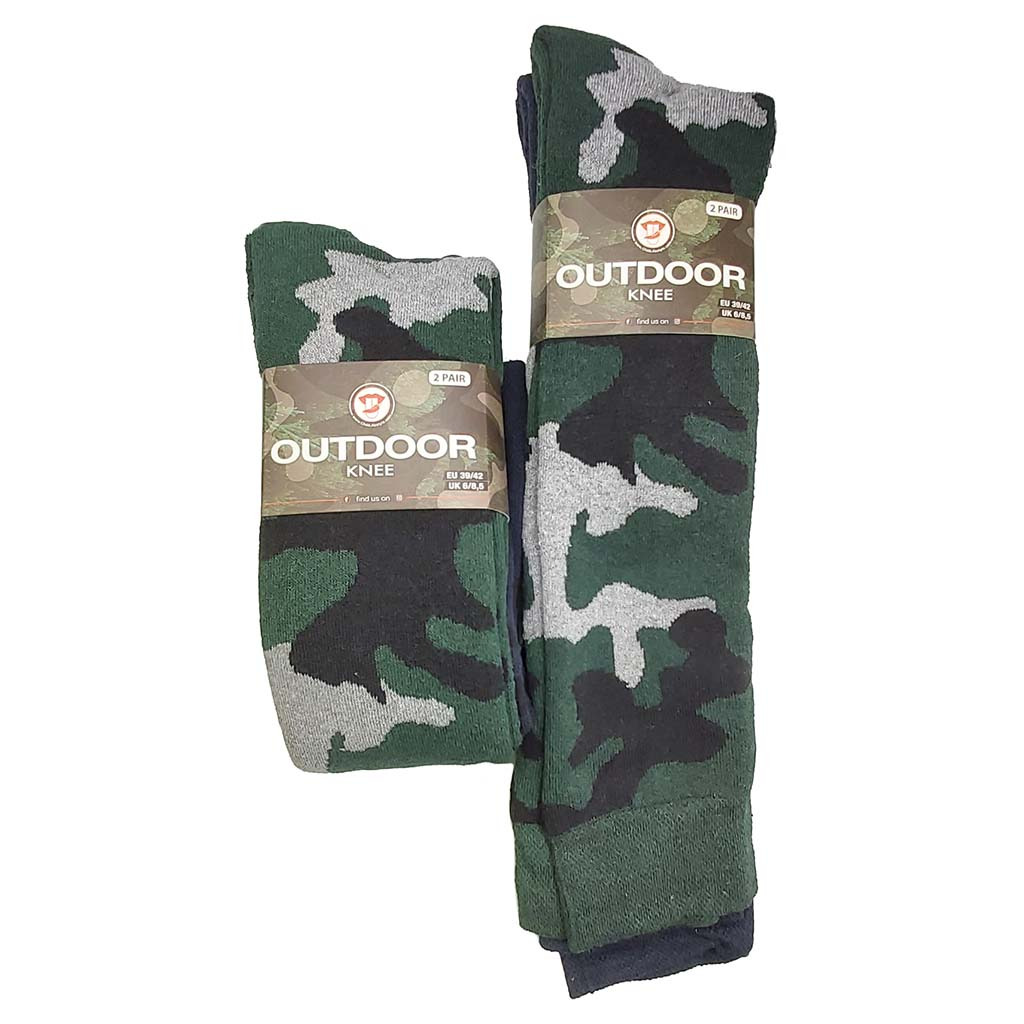 4 Paar Chili Outdoor Knie Thermo Socken Gr. 43-46