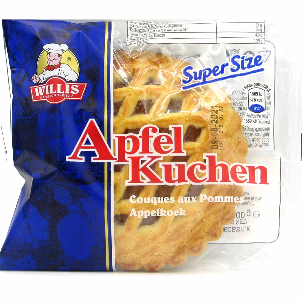24x Willis Apfel Kuchen á 100g=2,4kg MHD:9.12.24