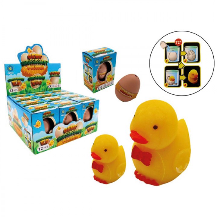 Ente im Ei 7cm wachsend