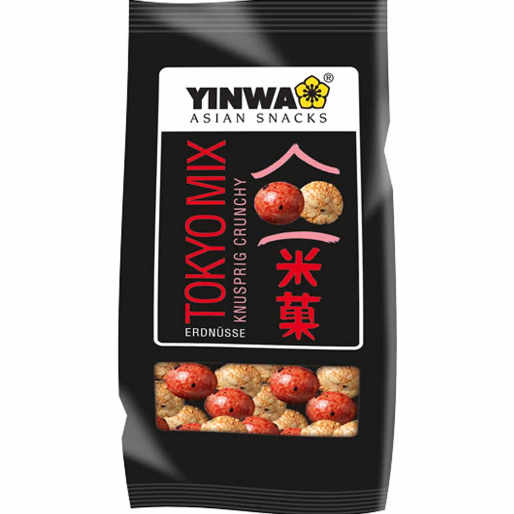 Yinwa Erdnuss Mix Tokyo Style knusprig 90g MHD:13.11.22