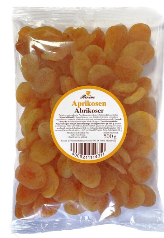 Rexim Aprikosen 500g MHD:30.9.24