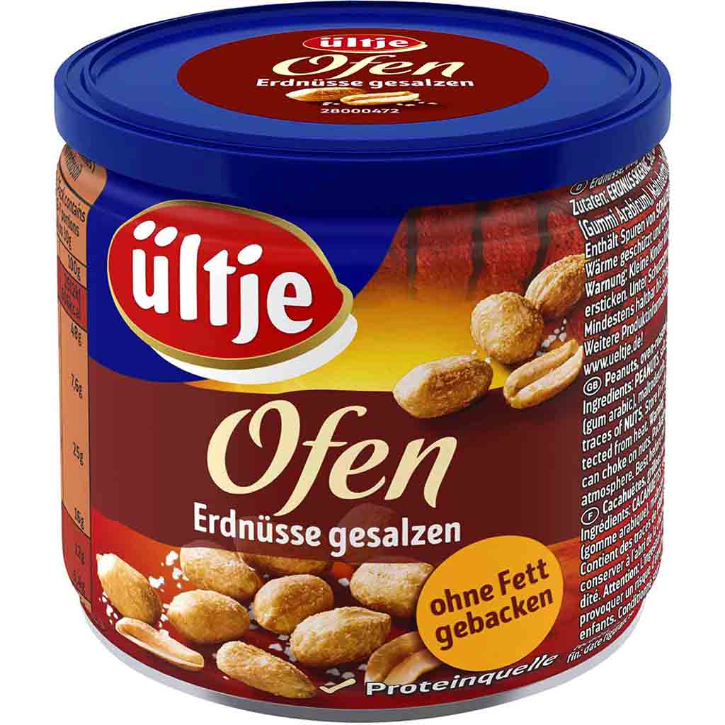 ültje Ofen Erdnüsse gesalzen 190g MHD:30.1.23