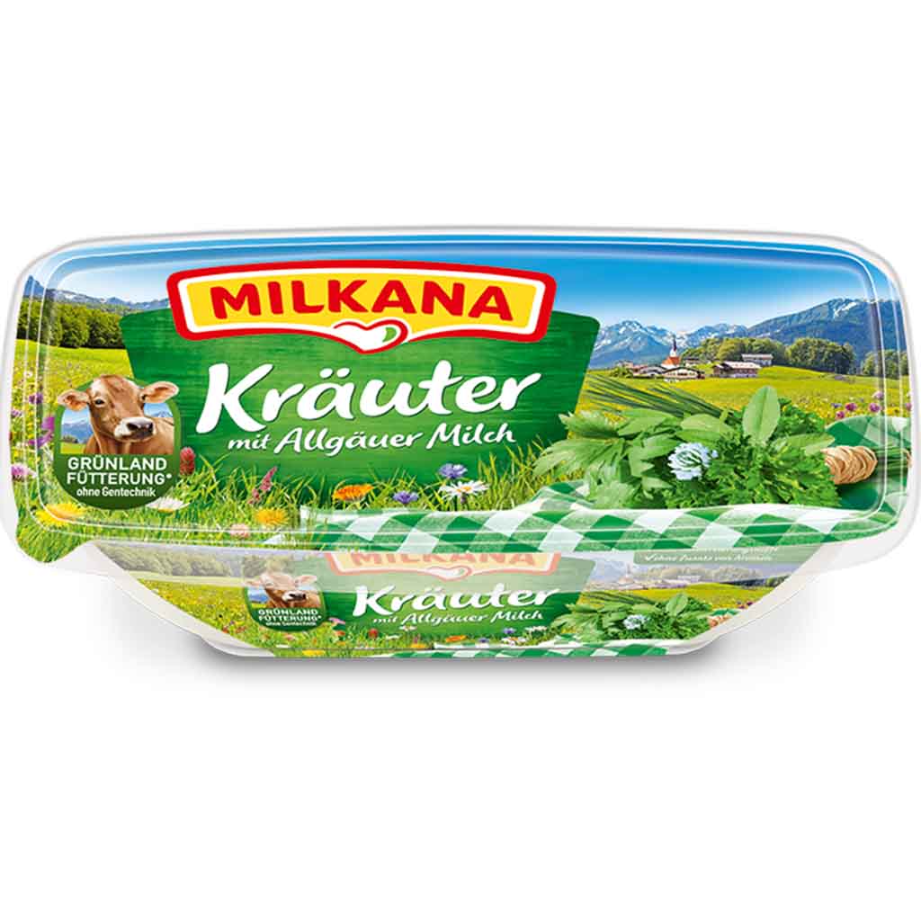 Milkana Schmelzkäsezubereitung Kräuter 190g MHD:13.1.25