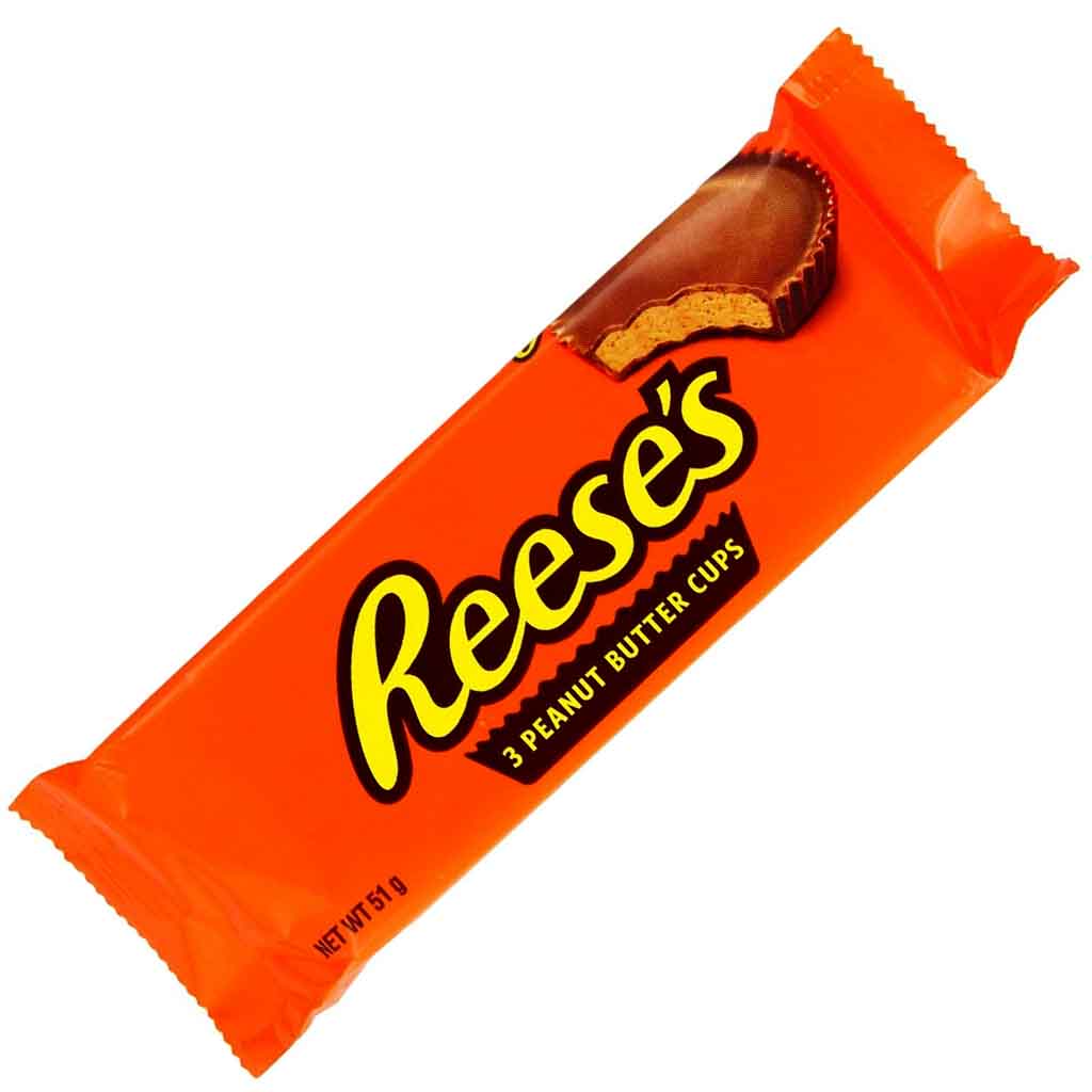 40x Reeses Peanut Butter Cups 3er á 51g=2040g MHD:29.1.22