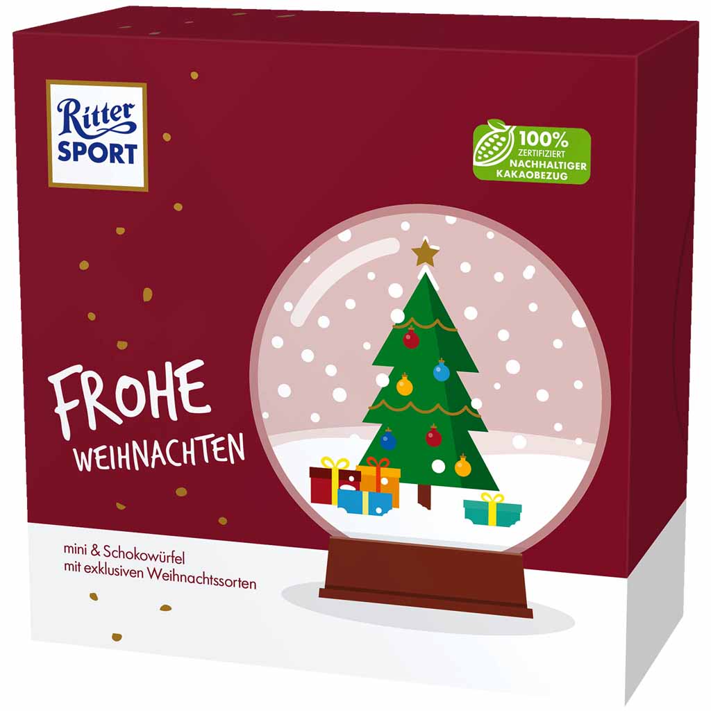 Ritter Sport Frohe Weihnachten Geschenk 187g MHD:1.4.24