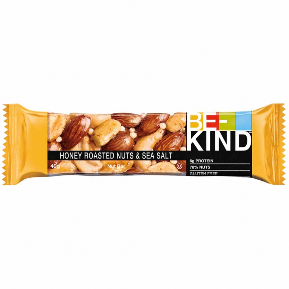 12x BE-KIND Honey Roasted Nuts & Sea Salt Nussriegel á 40g=480g MHD:10.12.24