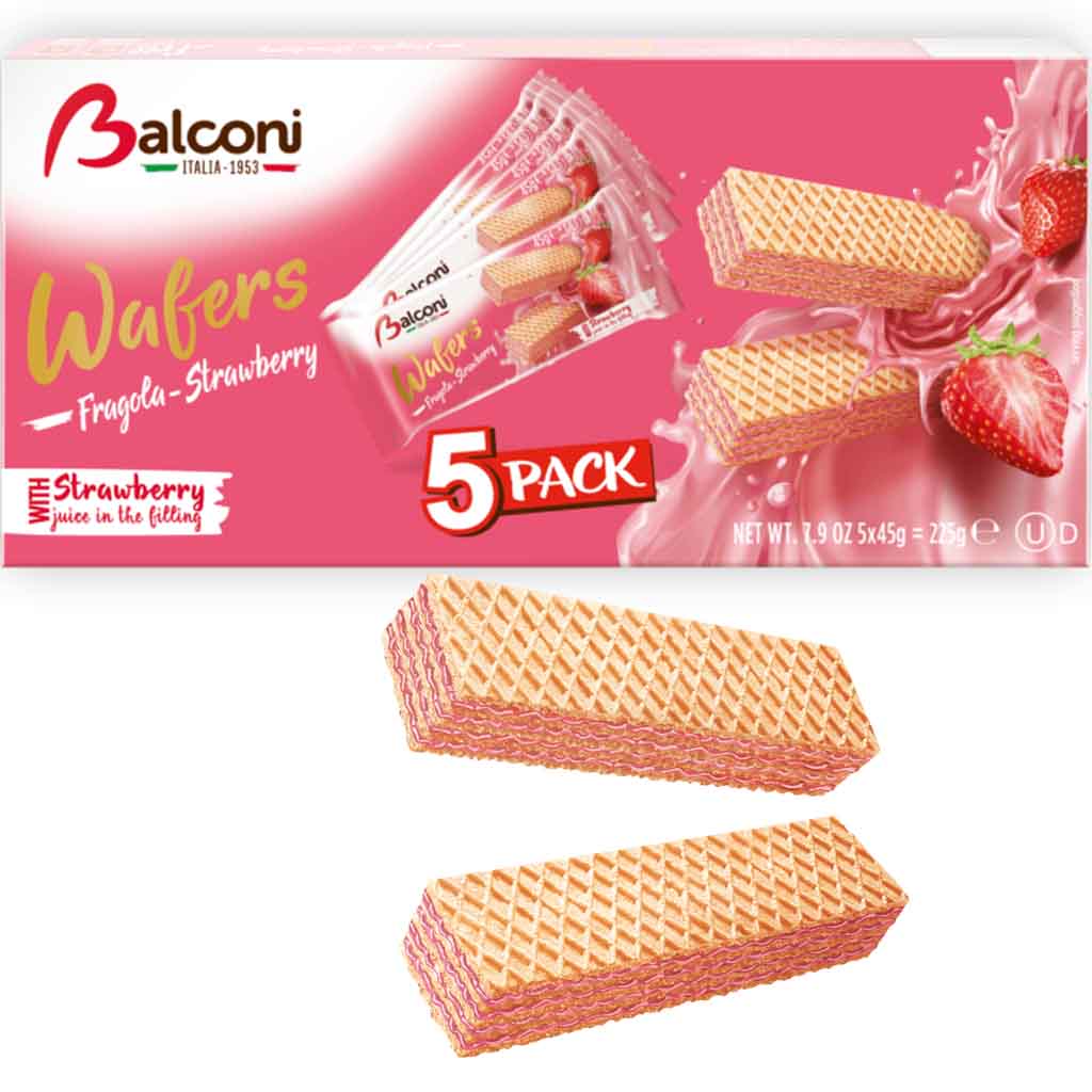 Balconi Waffelschnitten Erdbeer 5er 225g MHD:28.7.24