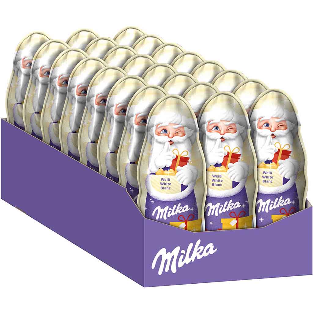 Milka Weihnachtsmann Weiß 24x45g=1080g MHD:31.3.25