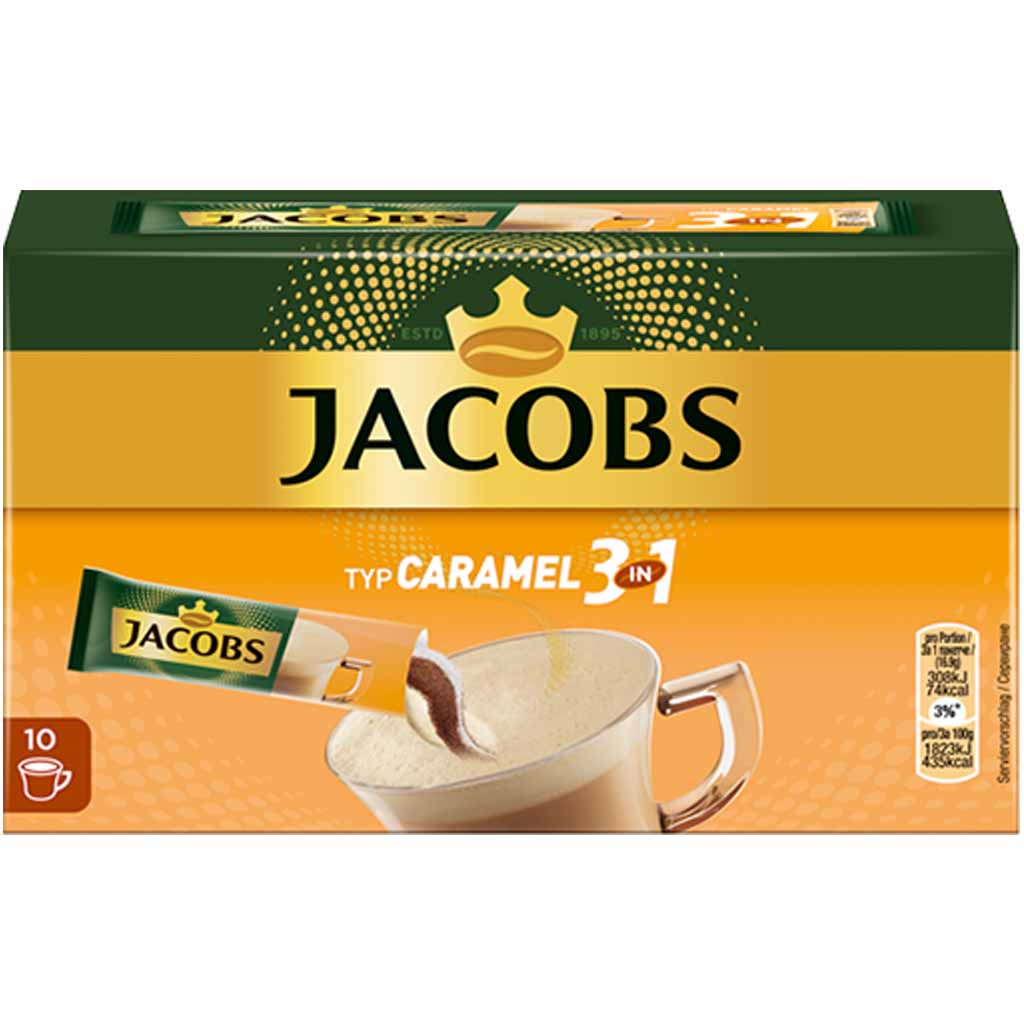 Jacobs Sticks 3 in1 Caramel 10x16,9g=169g MHD:11.1.25