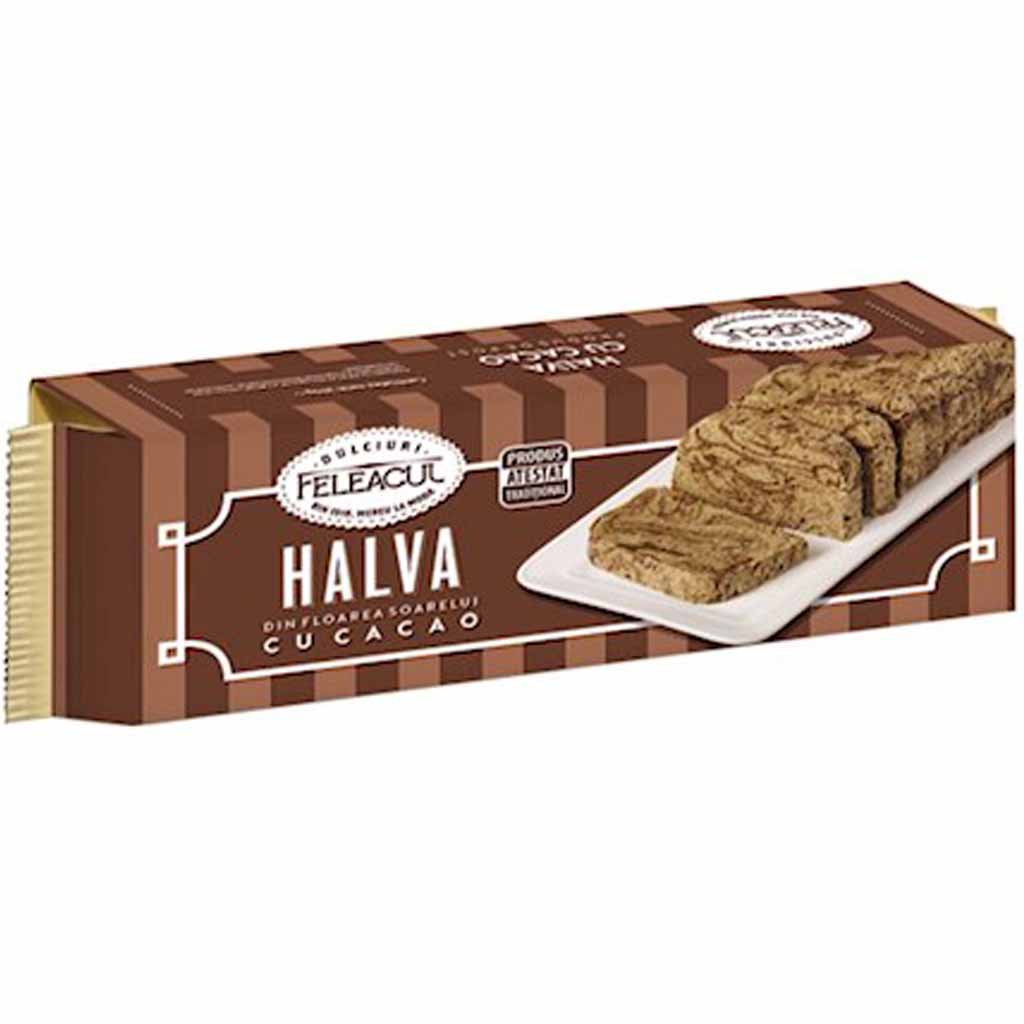 Feleacul Halva aus Sonnenblumenkernen mit Kakao 200g MHD:19.8.22