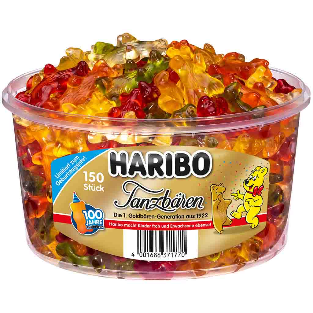 Haribo Tanzbären 150er 1200g MHD:30.7.23