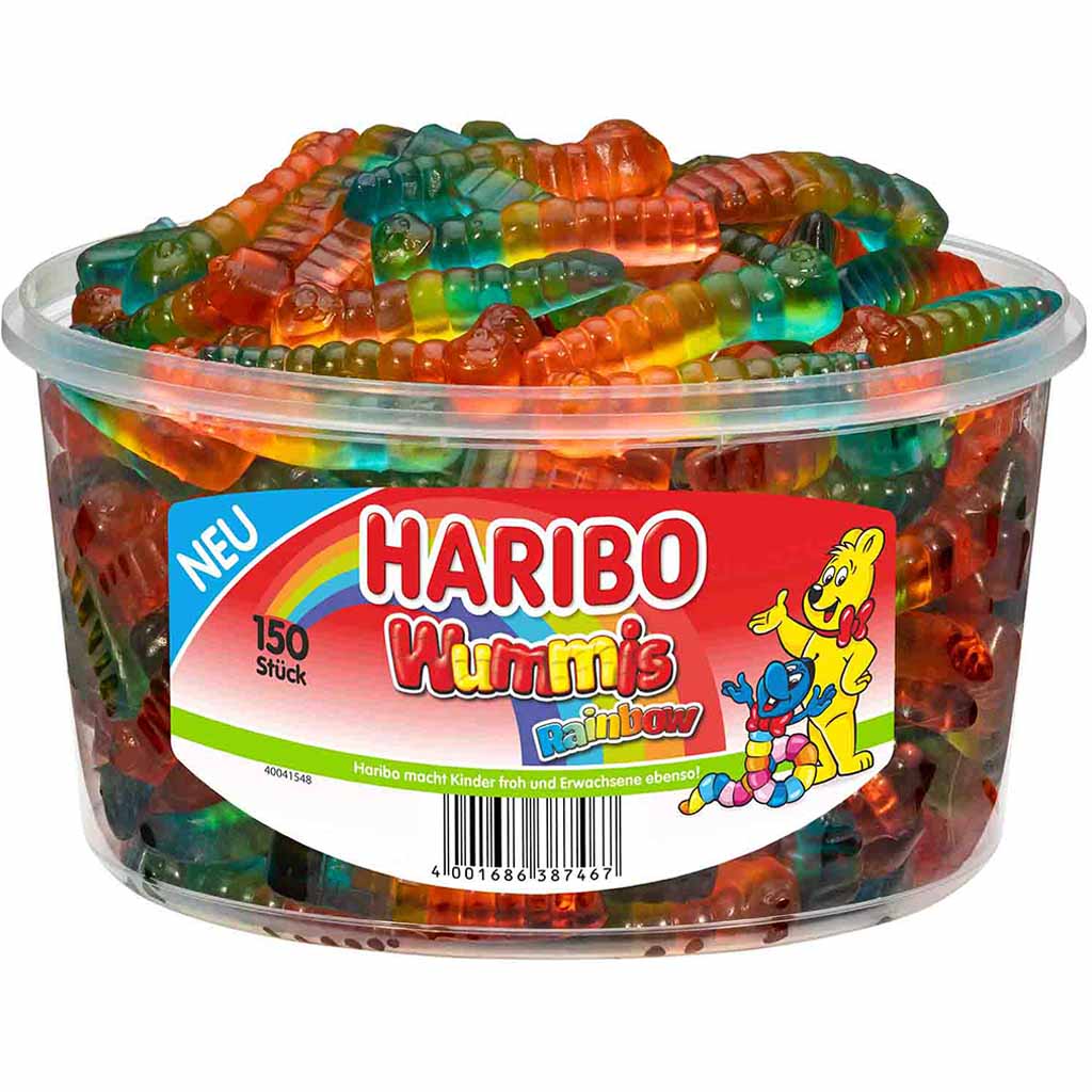 Haribo Wummies Rainbow 150er 1200g MHD:30.5.23
