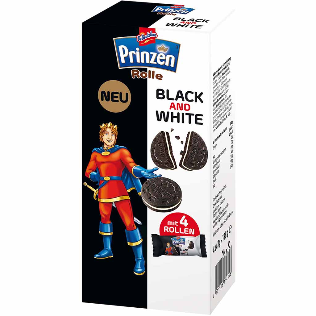 Prinzen Rolle Black and White 4er Pack 188g MHD:1.1.22