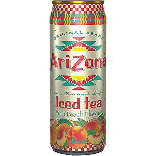 AriZona Iced Tea With Peach Flavour 500ml Dose zzgl. Einwegpfand MHD:30.8.23