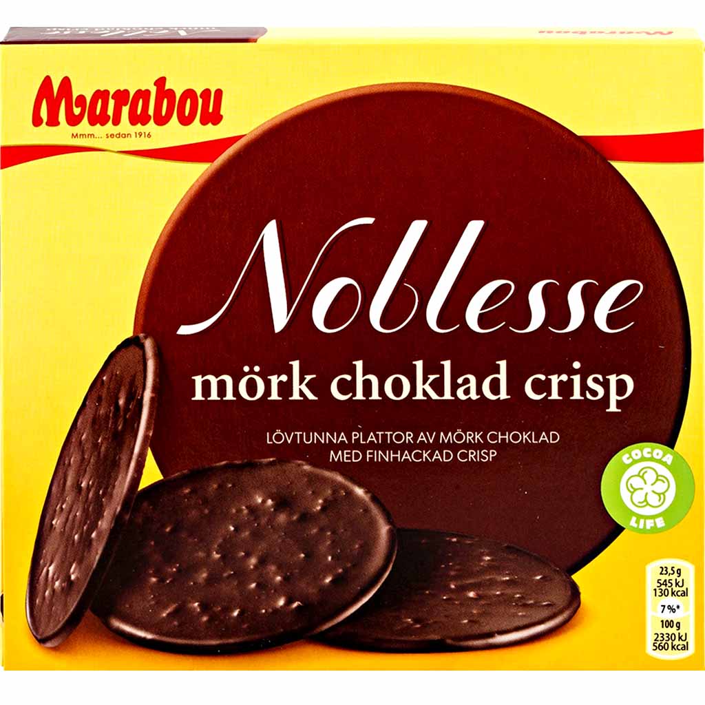 Marabou Noblesse mörk choklad Crisp 150g