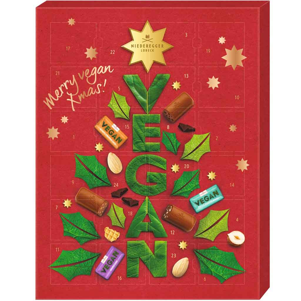 Niederegger Adventskalender Merry vegan Christmas 300g