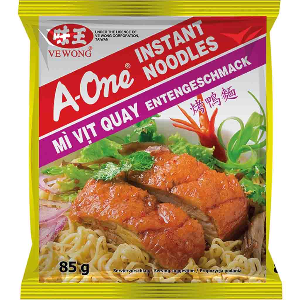 A-One Instant Nudelgericht Mi Vit Quay Entengeschmack 30x85g=2550g MHD:12.4.25