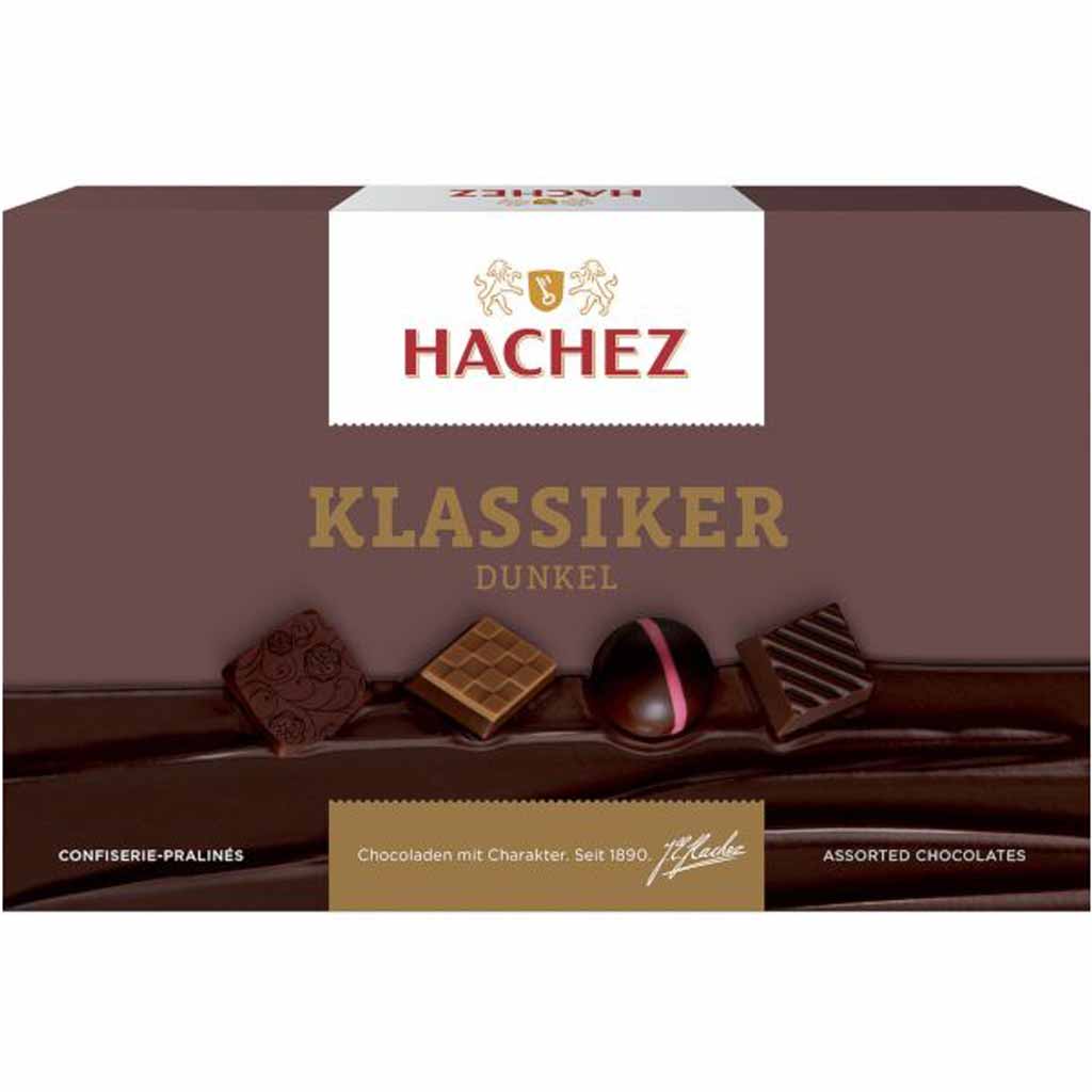Hachez Pralines Klassiker Dunkel 150g MHD:18.2.24