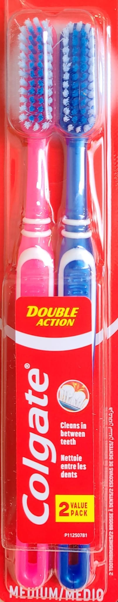Colgate Double Action Zahnbürste 2er medium 18cm