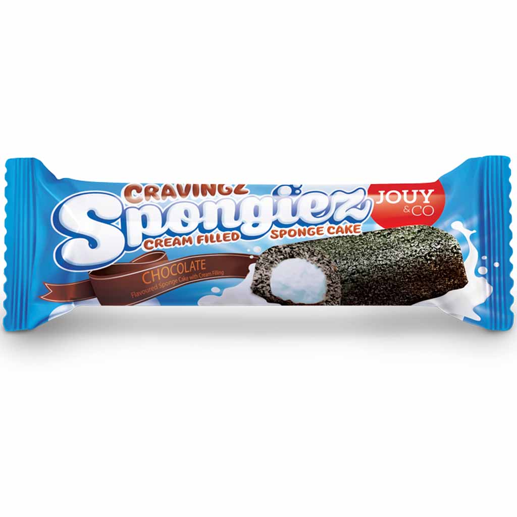 Cravingz Spongiez Schokoladenbiskuit mit Sahnefüllung 24x45g=1080g MHD:24.12.22