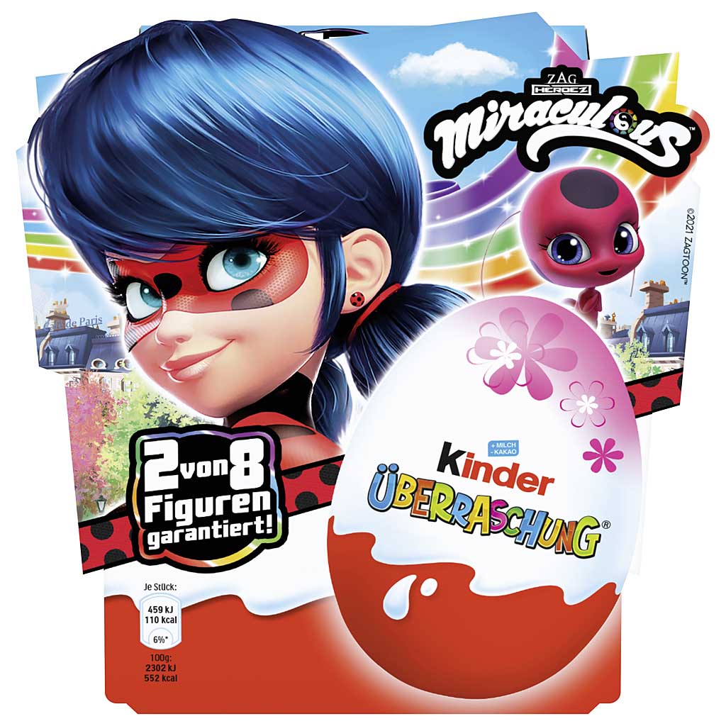 Kinder Überraschung Miraculous 4 Eier 80g front