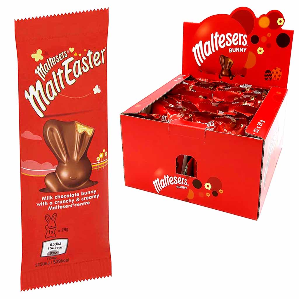 32x Maltesers Chocolate Easter Bunny je 29g = 928g  EAN 5000159416962  32x 5000159554657