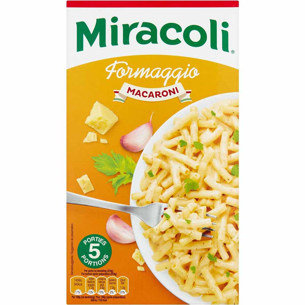 Miracoli Maccaroni Formaggio 5 Portionen 450g MHD:9.3.21