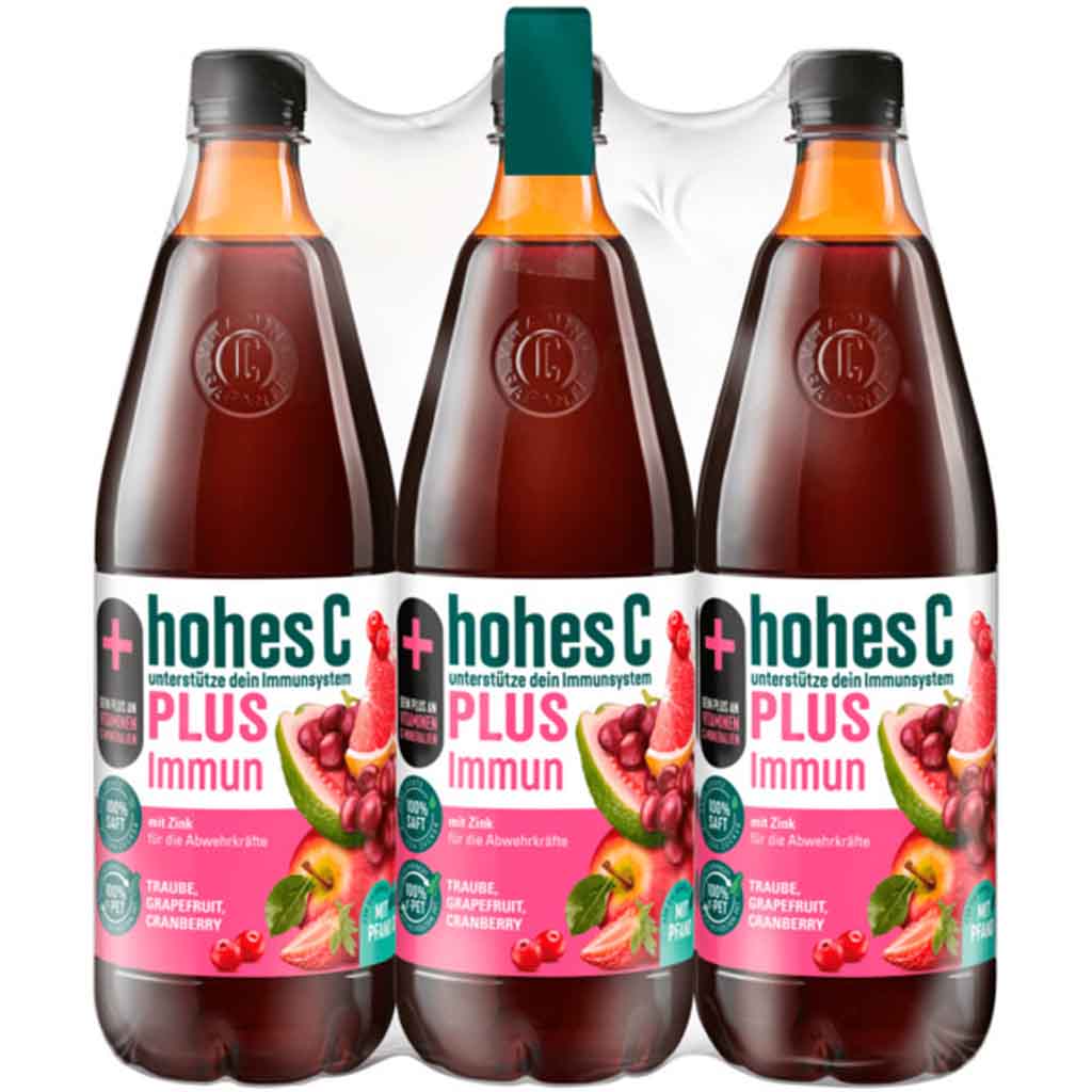 6x Hohes C Plus Immun PET á 1L=6L MHD:11.12.23