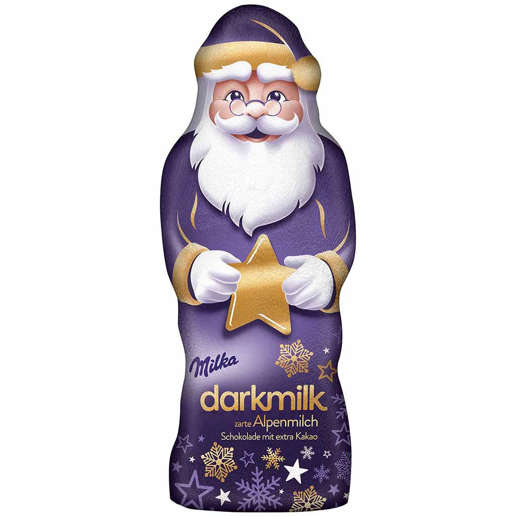 14x Milka Weihnachtsmann Dark Milk á 100g=1400g MHD:30.3.21