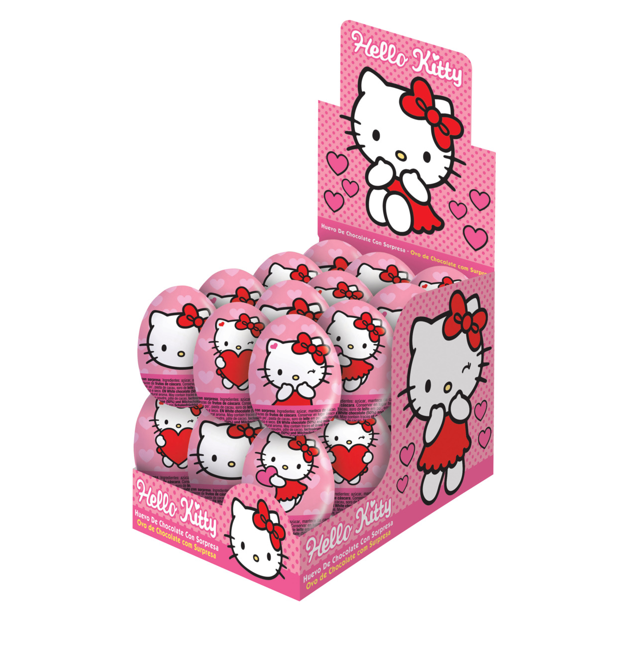 Hello Kitty Schoko-Überraschungsei 24x 20g Thekendisplay MHD:30.11.25