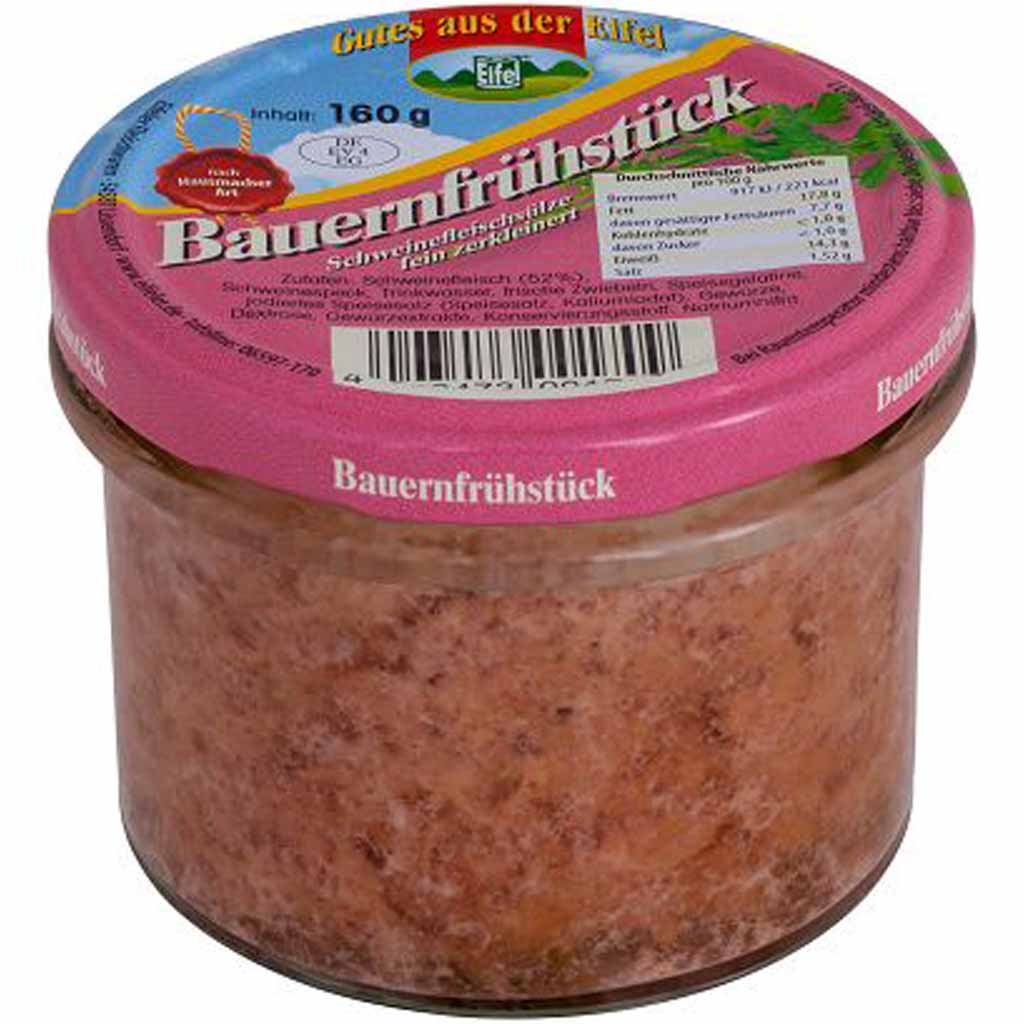 Gutes aus der Eifel Bauernfrühstück nach Hausmacher Art 160g MHD:15.8.26