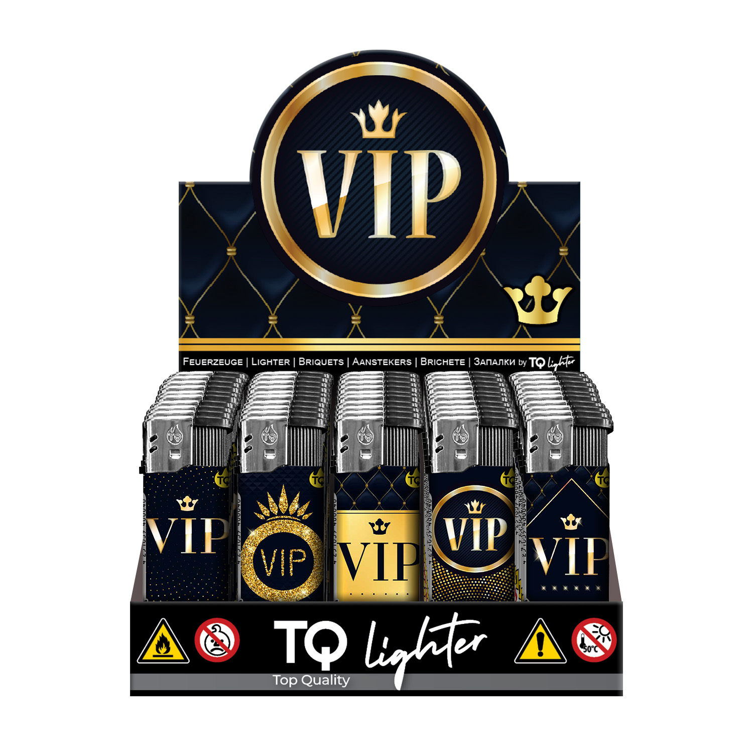 50x Elektronikfeuerzeug VIP