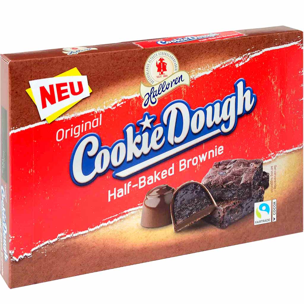 Halloren Cookie Dough Half-Baked-Brownie 145g MHD:30.10.21