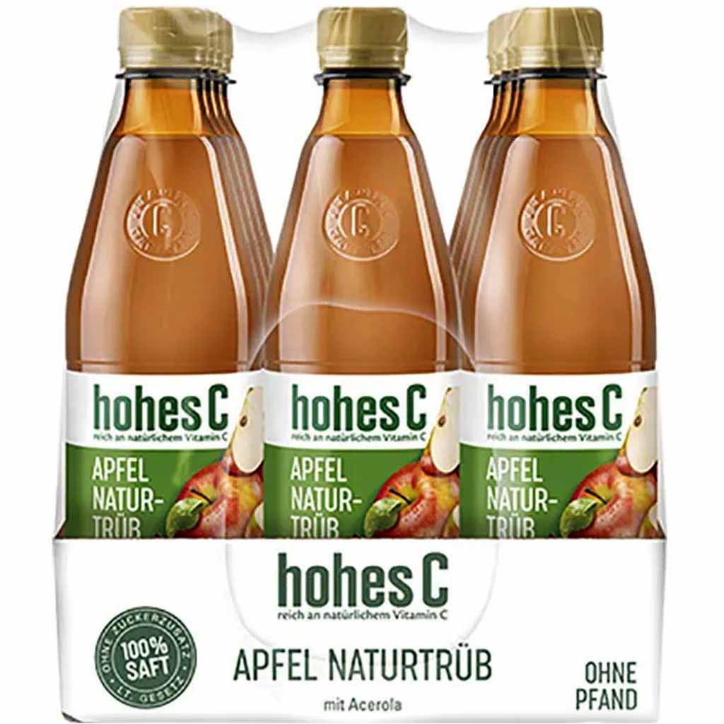 12x Hohes C Apfel Naturtrüb á 500ml=6L MHD:19.9.21