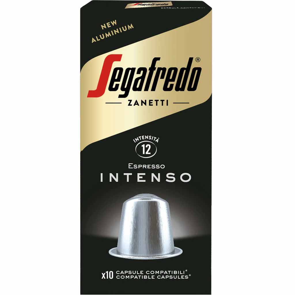 Segafredo Kaffeekapseln Nespresso Espresso Intenso 10er 51g MHD:28.10.26